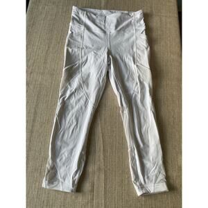 LULULEMON LEGGINGS WITH MESH – WHITE – SIZE 8